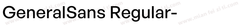 GeneralSans Regular字体转换